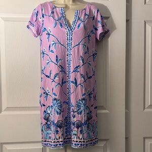 NWT Lilly Pulitzer Pink and Blue Floral Dress